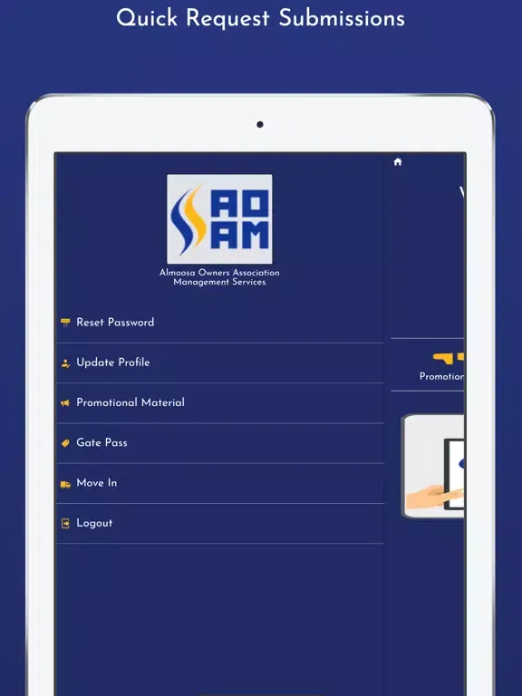Almoosa Owners Assc Mgmt AOAMS iPad 应用截图