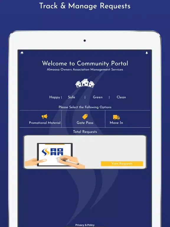 Almoosa Owners Assc Mgmt AOAMS iPad 应用截图