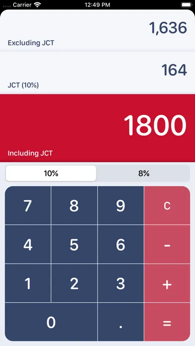 Consumption Tax Calculator سکرین شاٹس