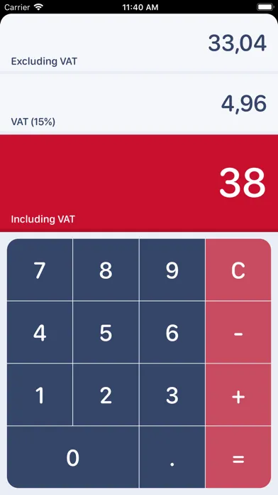 South African VAT Calculator Screenshots