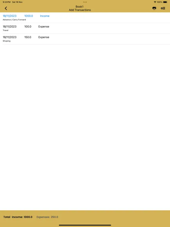 Zrzuty ekranu Paid Bills iPad 