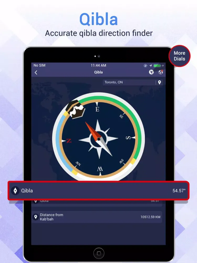 Ảnh chụp màn hình của Al Muslim - Islamic Companion iPad 