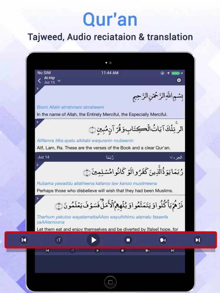Ảnh chụp màn hình của Al Muslim - Islamic Companion iPad 