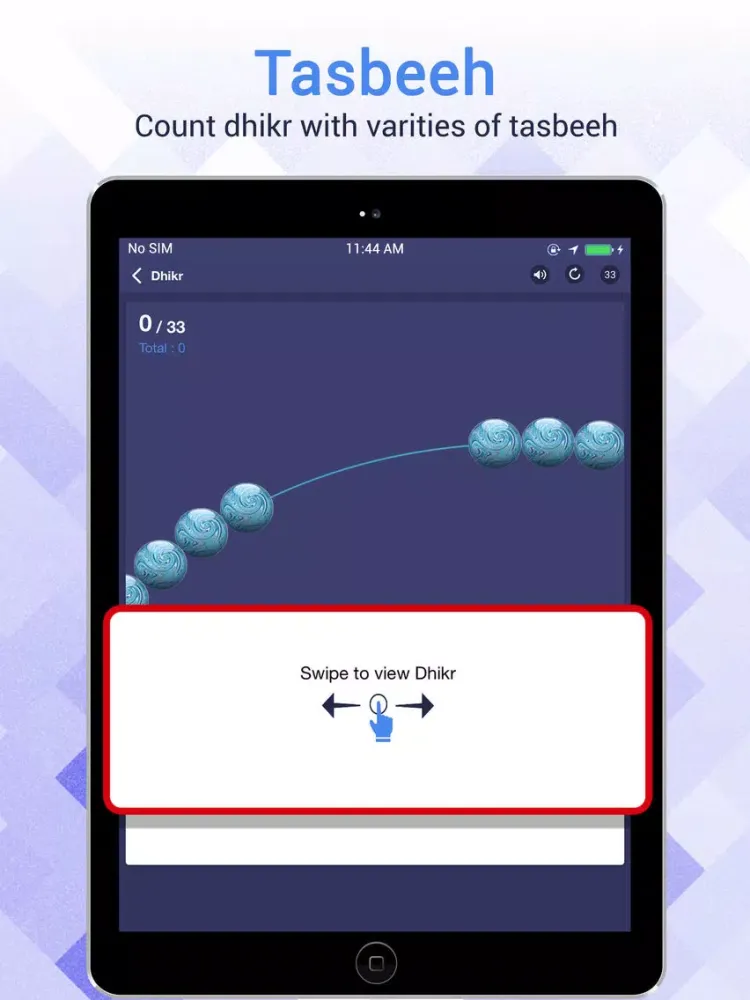Ảnh chụp màn hình của Al Muslim - Islamic Companion iPad 