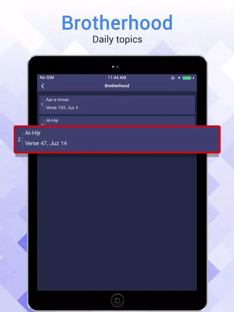 Ảnh chụp màn hình của Al Muslim - Islamic Companion iPad 