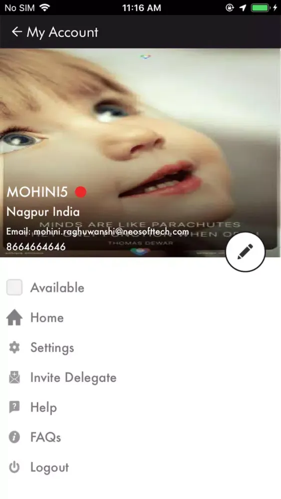 Tangkapan layar E-Delegate