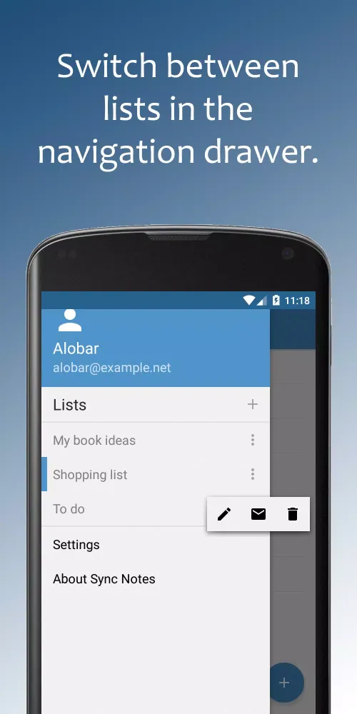 Sync Notes - Shopping list स्क्रीनशॉट