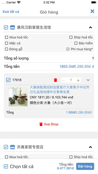 Screenshot di Alo Chuyển Hàng