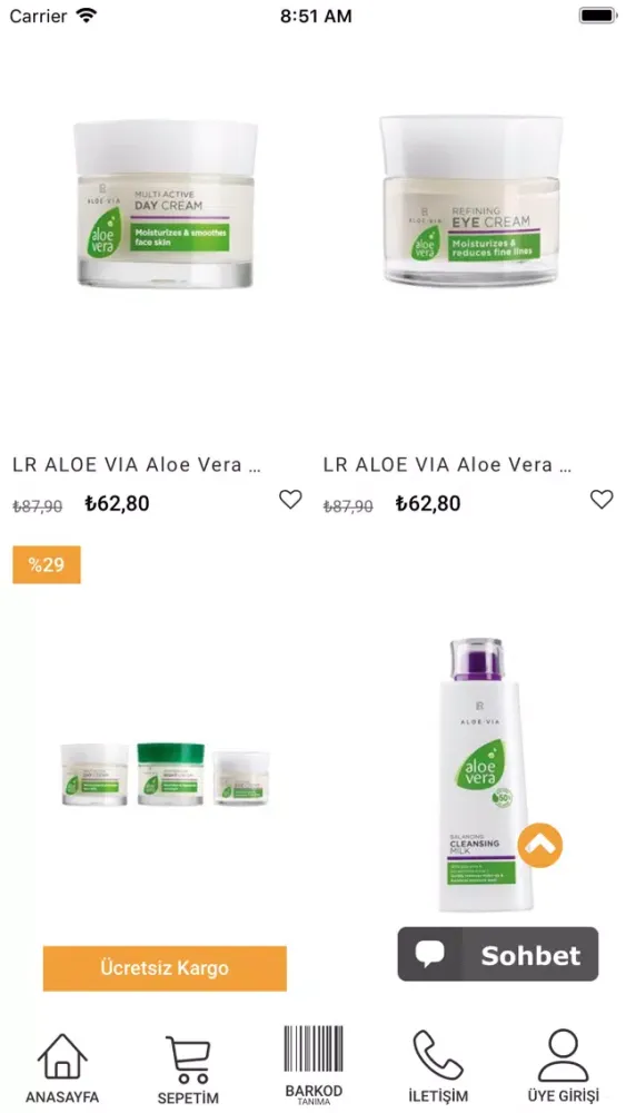 Capturas de tela do Aloe Vera Marketi