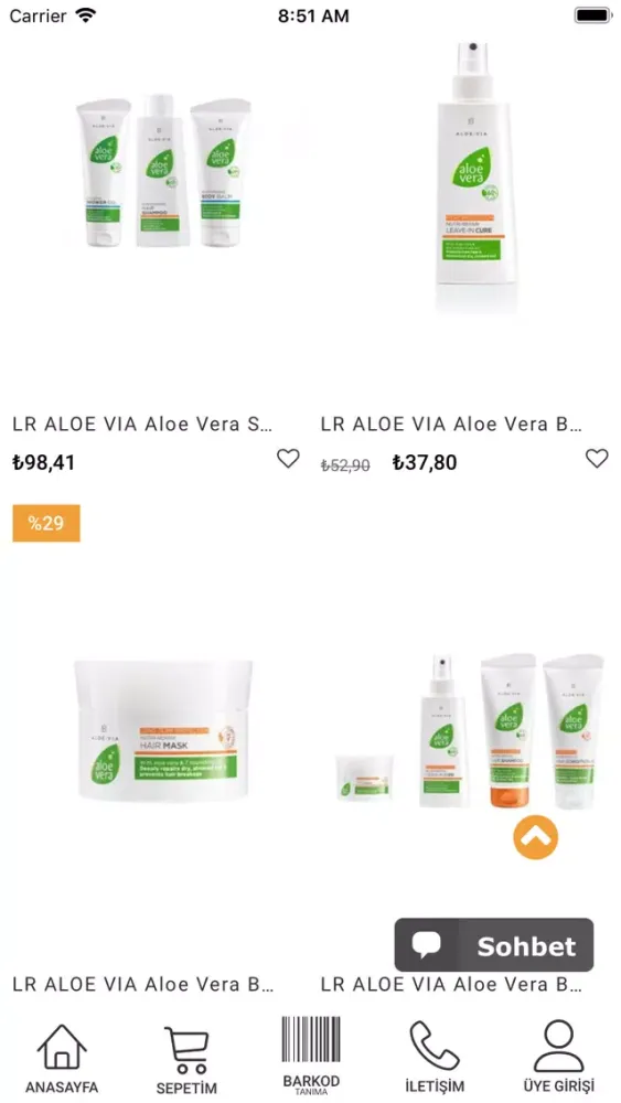 Capturas de tela do Aloe Vera Marketi