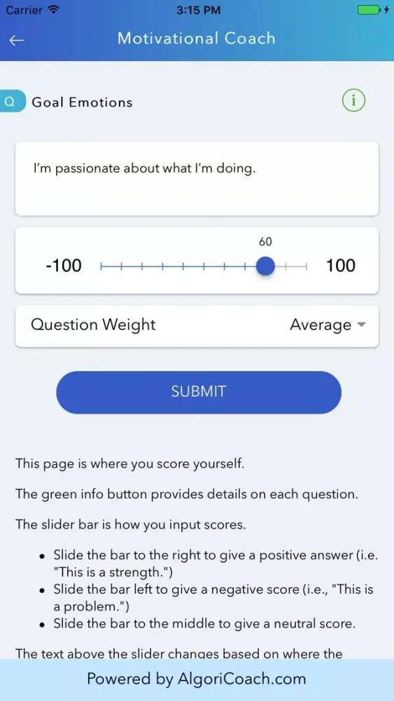 Скриншоты Motivation Coach