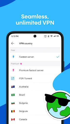 Tangkapan layar Aloha Browser + Private VPN