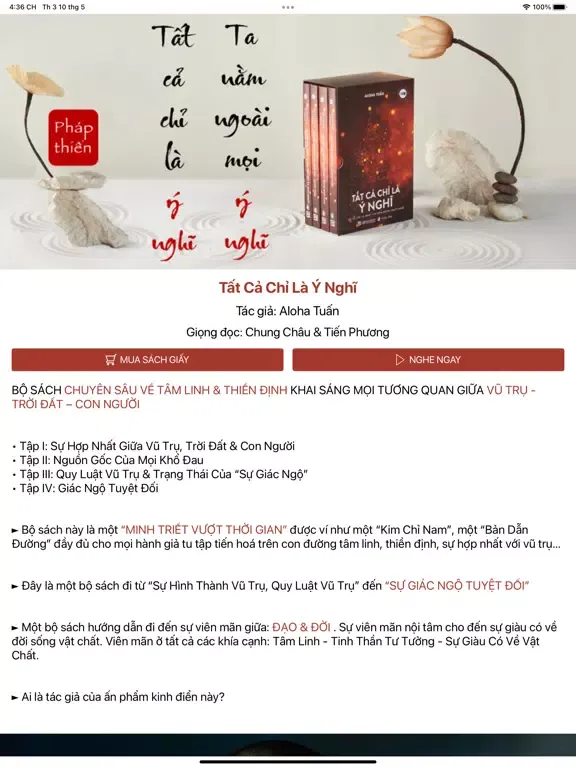 Capturas de pantalla de Tất Cả Chỉ Là Ý Nghĩ iPad 