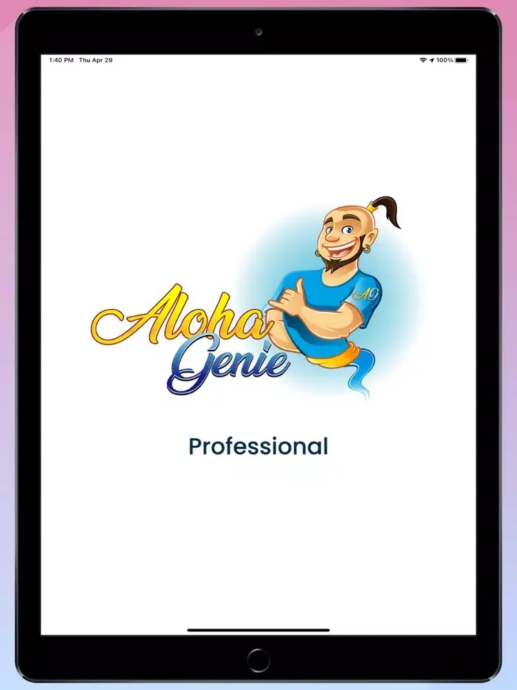 Capturas de tela do Aloha Genie Pro App iPad 