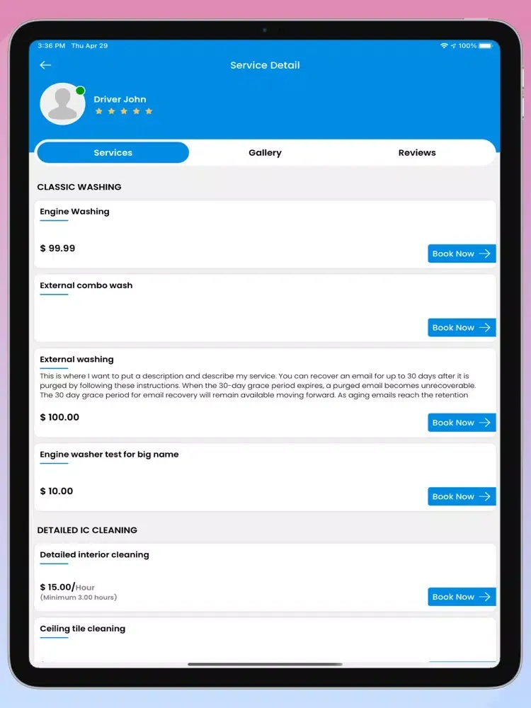Tangkapan skrin Aloha Genie iPad 