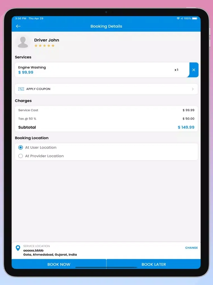 Tangkapan skrin Aloha Genie iPad 