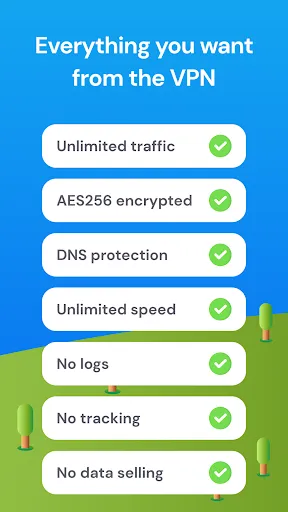Zrzuty ekranu Aloha VPN - unblock sites