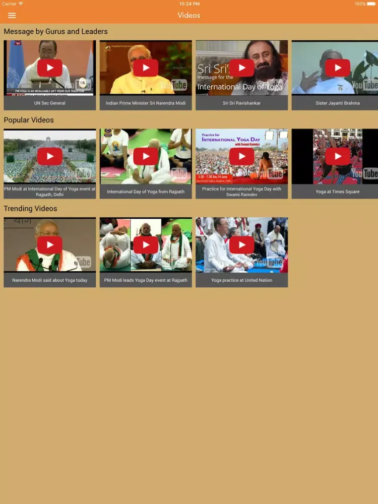 Zrzuty ekranu Yoga Day. iPad 