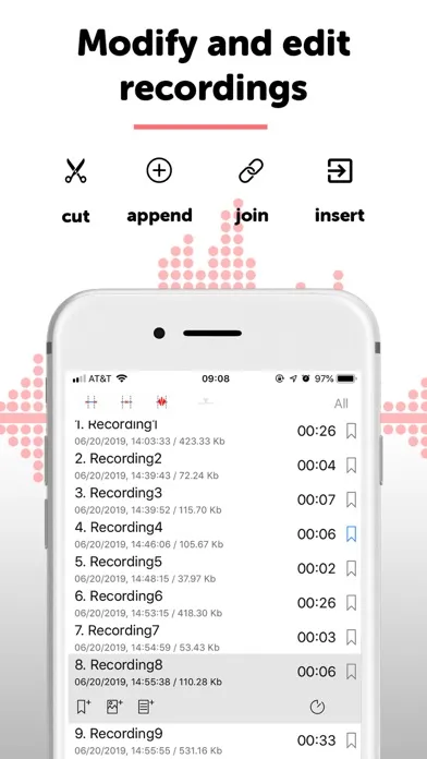 Alon Dictaphone-Voice Recorder স্ক্রিনশট
