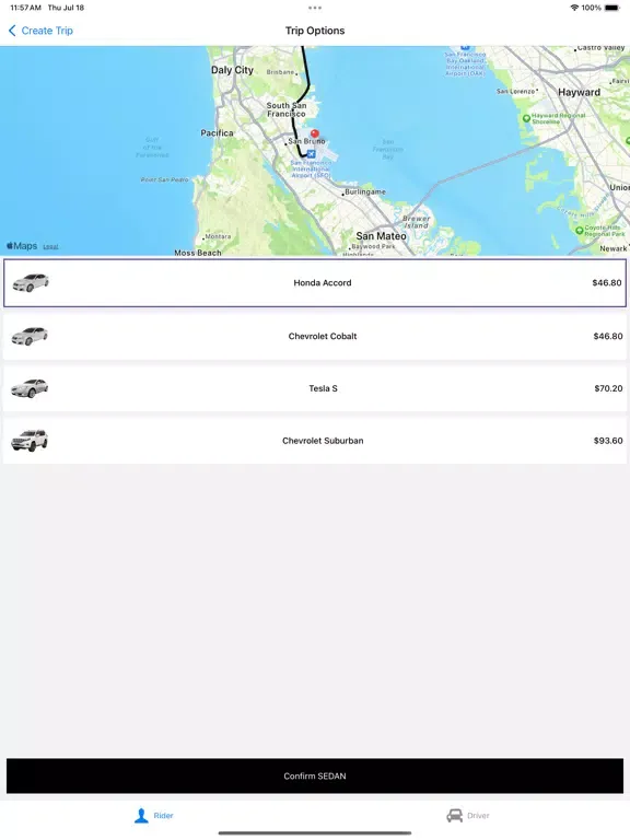 Uzber iPad  Screenshots