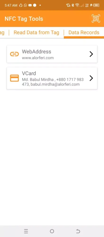 NFC Tag Tools Screenshots