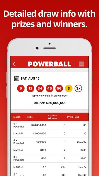 Screenshot di Powerball Lottery