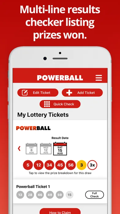 Screenshot di Powerball Lottery