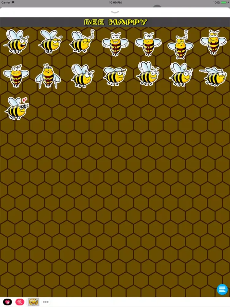 Tangkapan skrin Bee Happy Messenger iPad 