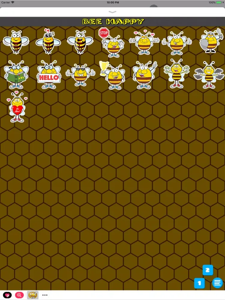 Tangkapan skrin Bee Happy Messenger iPad 