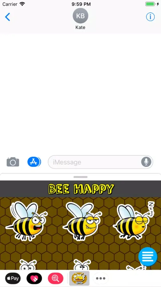 Tangkapan skrin Bee Happy Messenger