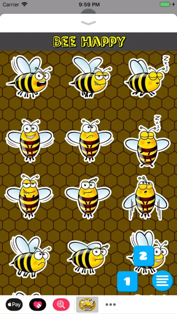 Tangkapan skrin Bee Happy Messenger