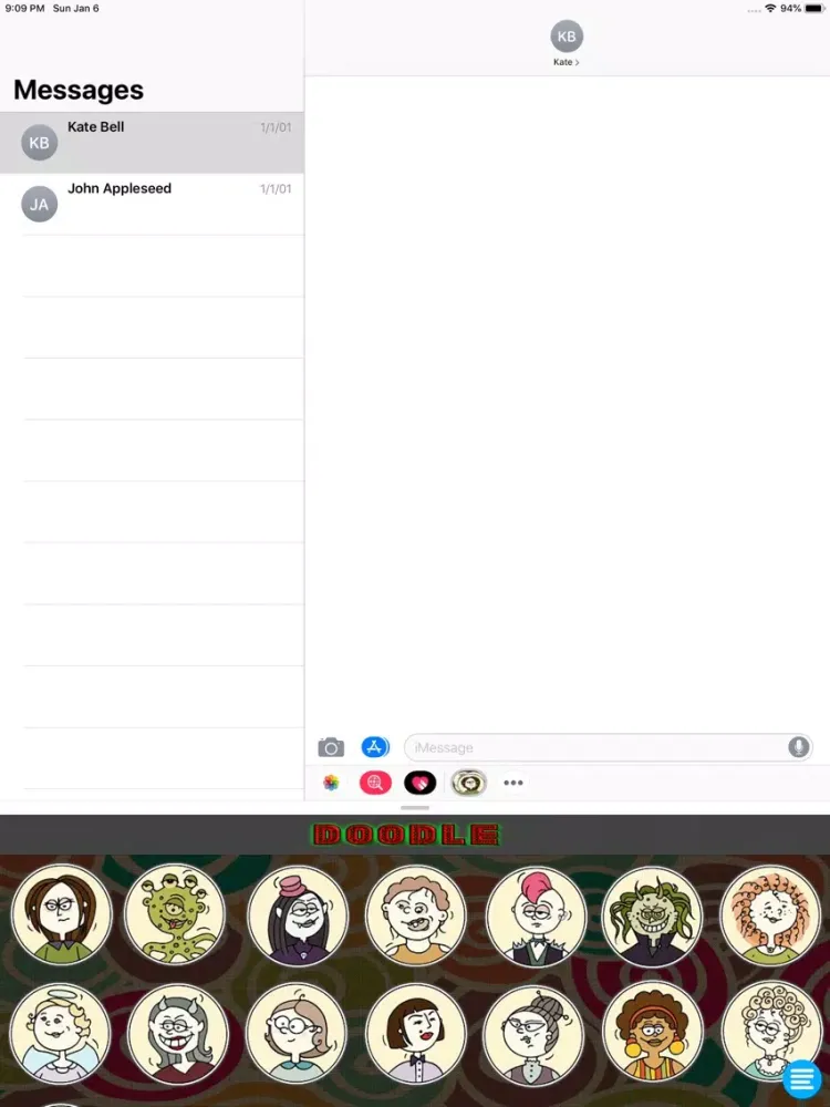 Doodle Messenger iPad  스크린샷