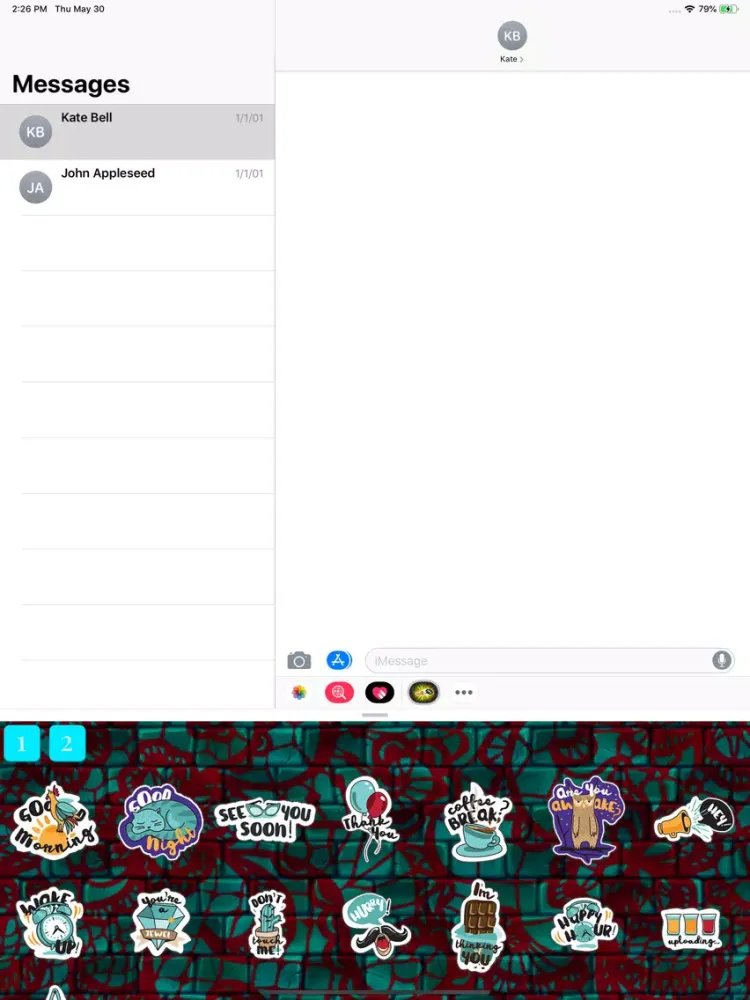 HelloStickersPack iPad 应用截图