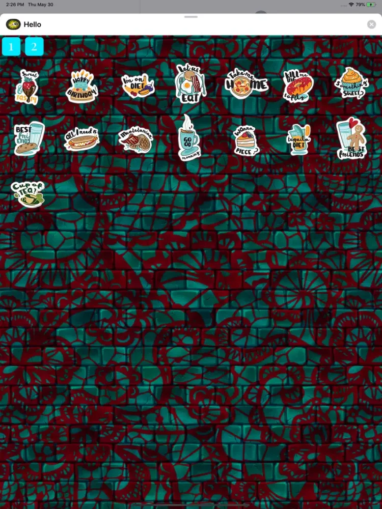 HelloStickersPack iPad 应用截图