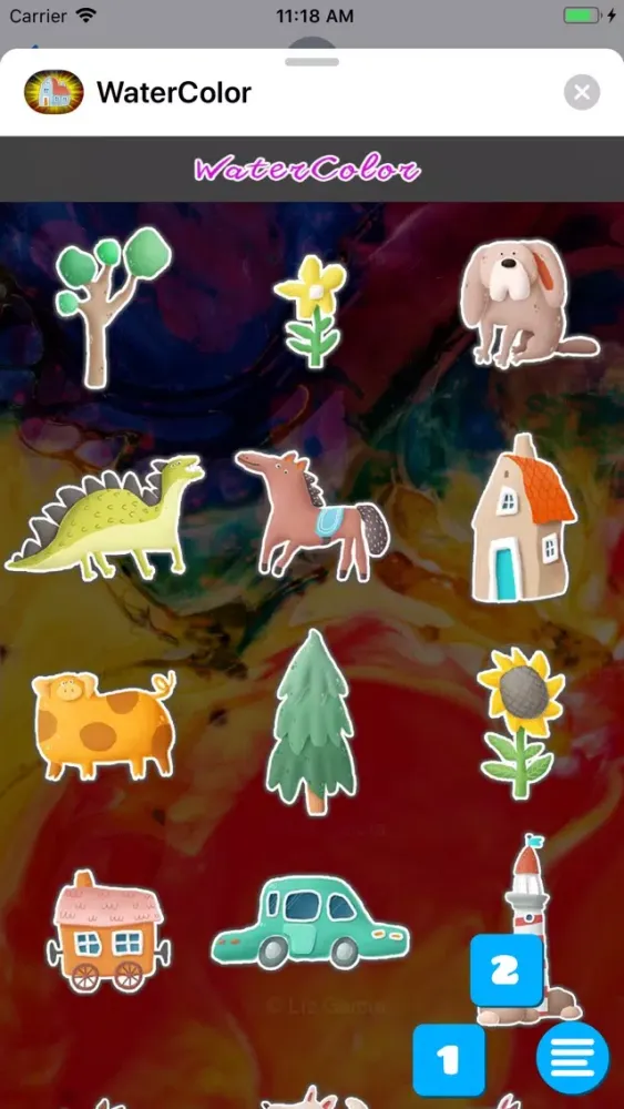 Capturas de tela do Watercolor Stickers Pack