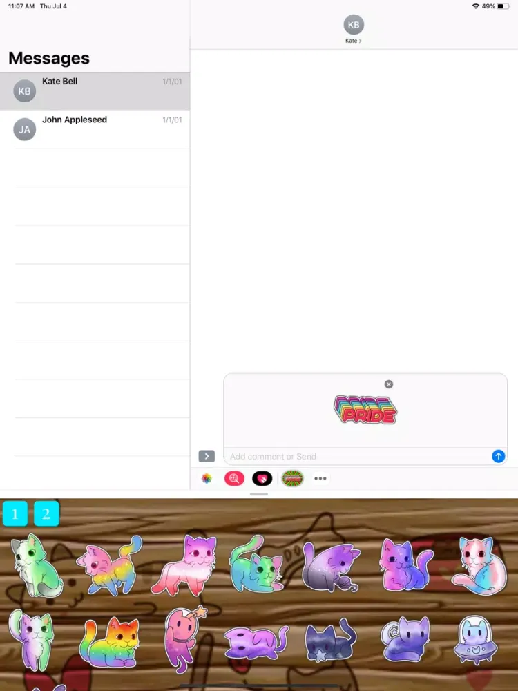 Скриншоты Pride Sticker Pack iPad 