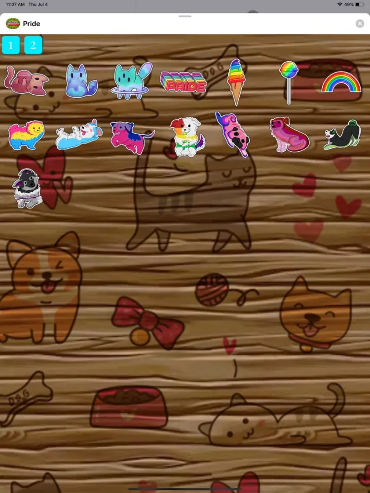 Скриншоты Pride Sticker Pack iPad 