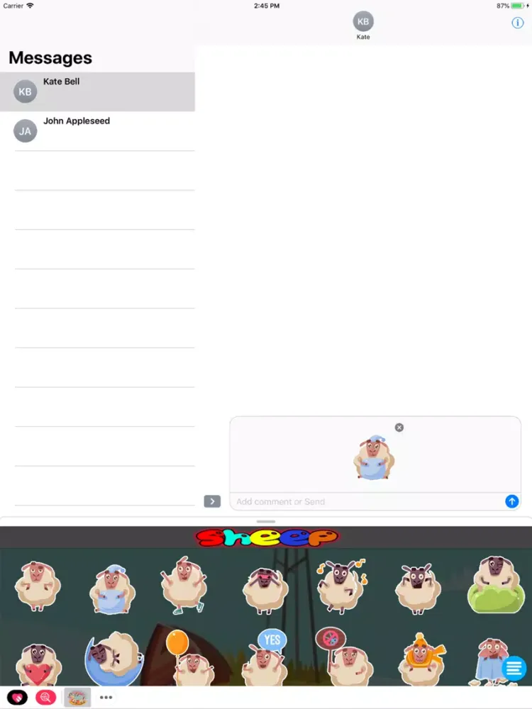 Sheep Sticker iPad  Ekran Görüntüleri