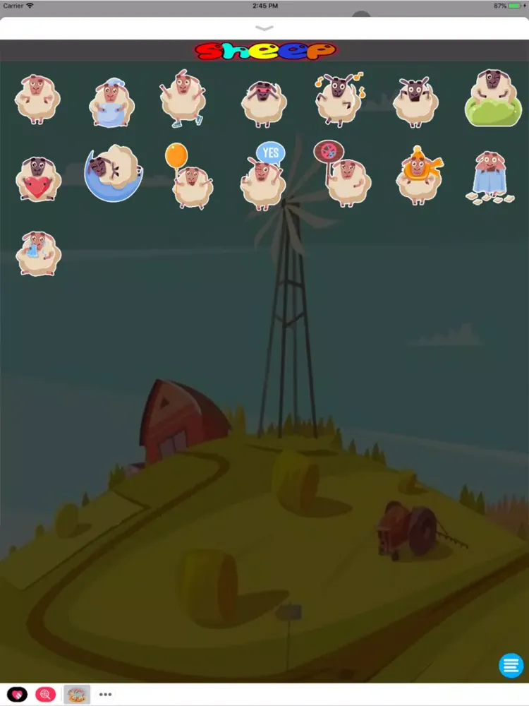 Sheep Sticker iPad  Ekran Görüntüleri