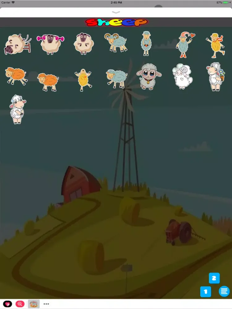 Sheep Sticker iPad  Ekran Görüntüleri