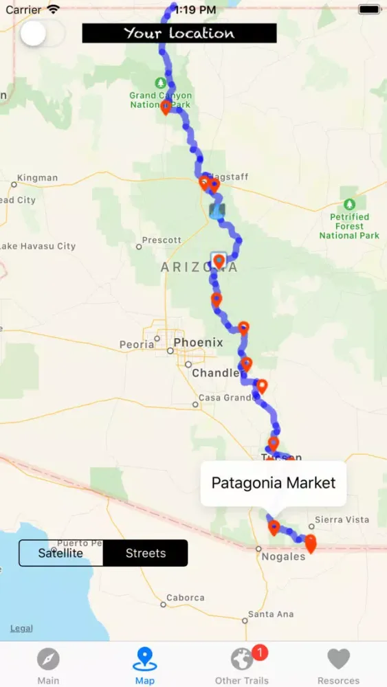 Capturas de pantalla de Arizona Trail