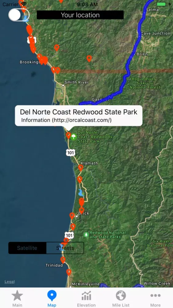 ภาพหน้าจอของ Oregon Coast Trail
