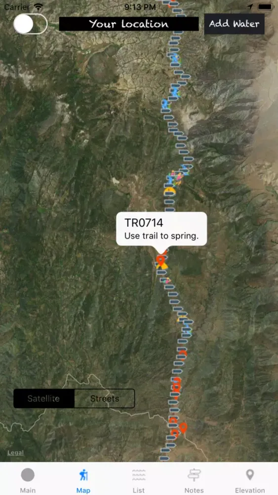 Ảnh chụp màn hình của Pacific Crest Trail