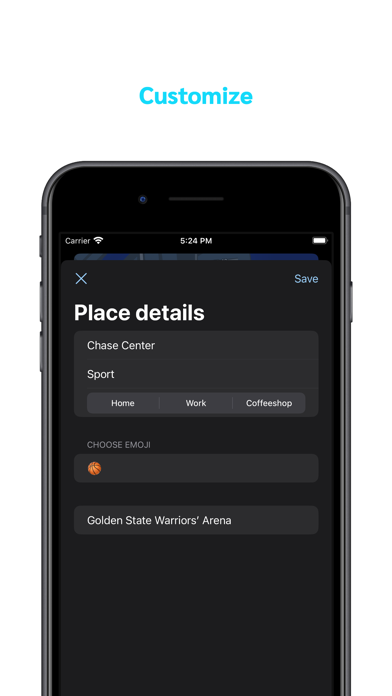Tangkapan layar Location Manager - MyLocations
