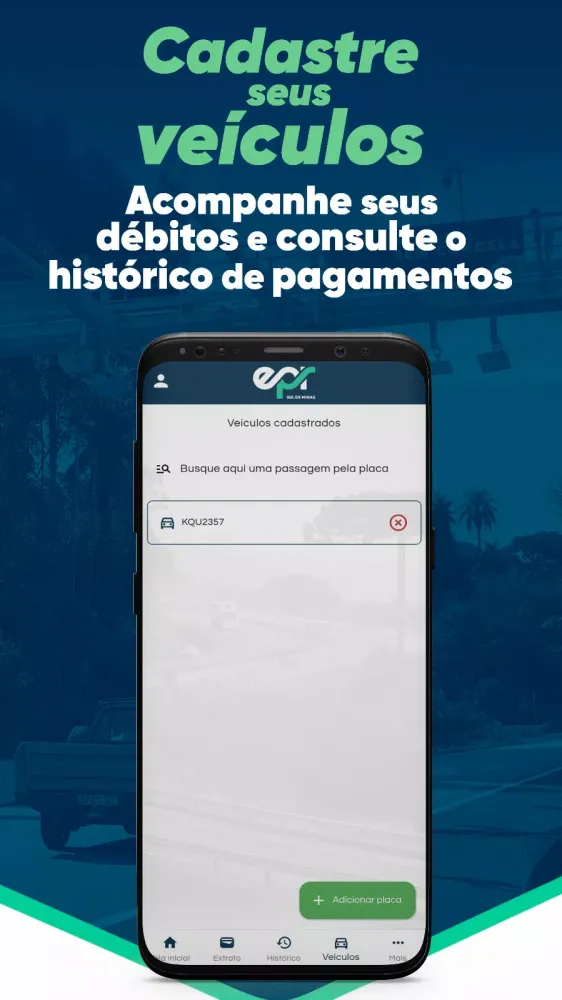 Скриншоты EPR Pedágio Sem Cancela