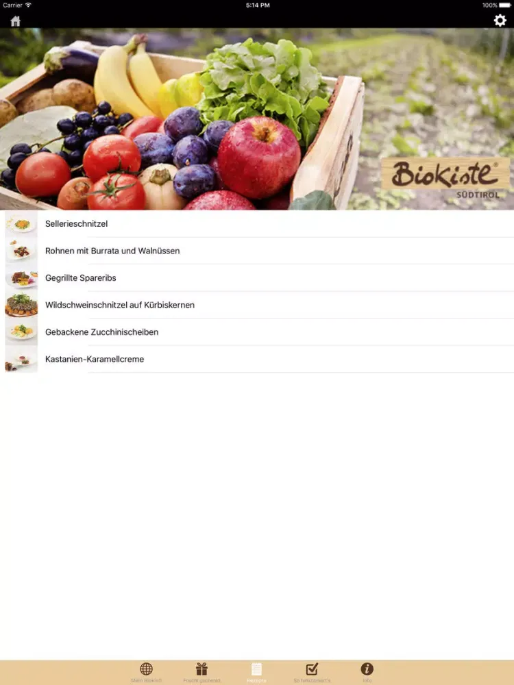 Biokistl iPad  سکرین شاٹس