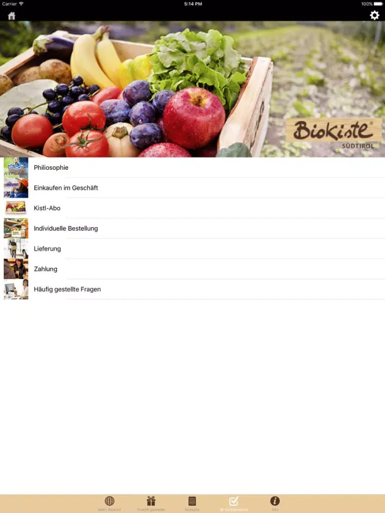 Biokistl iPad  سکرین شاٹس