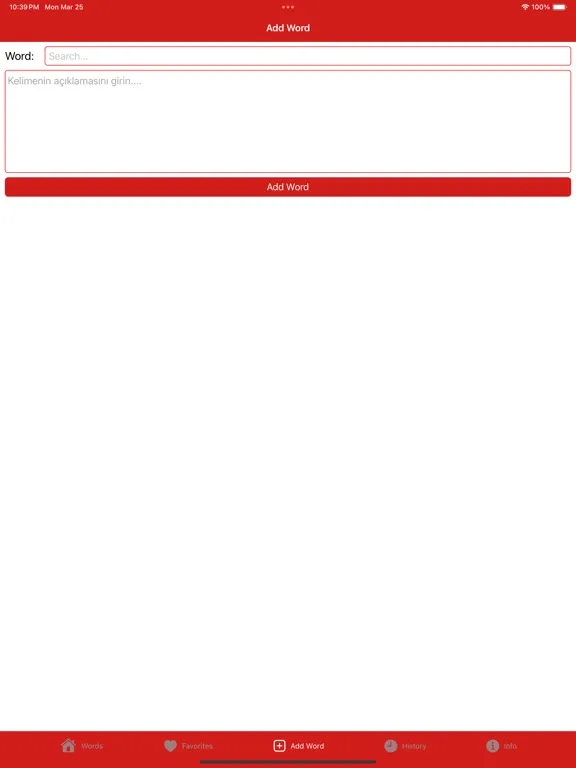 Türkçe Kırgızca Sözlük iPad 应用截图