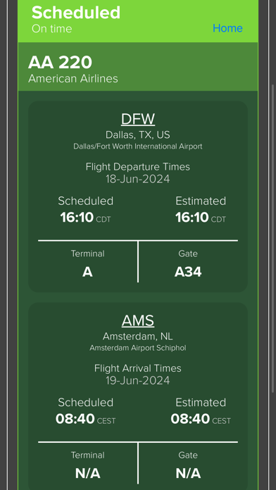 Flight Status Live স্ক্রিনশট