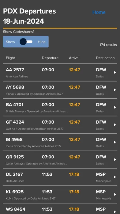 Flight Status Live应用截图